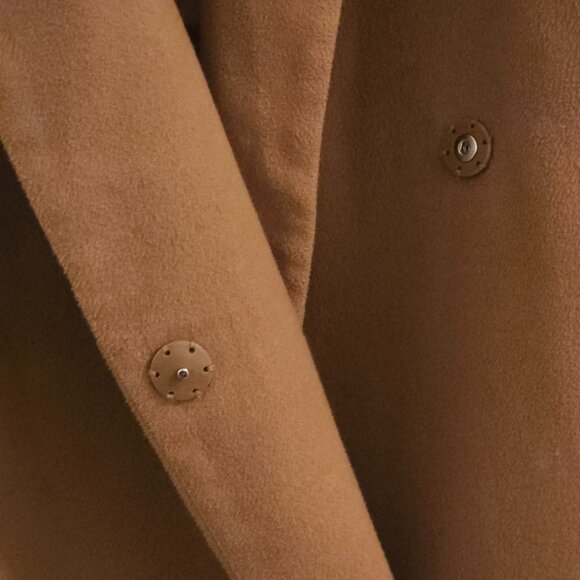 Cognac Felt Coat H&M Medium 42 - Picture 4 of 7